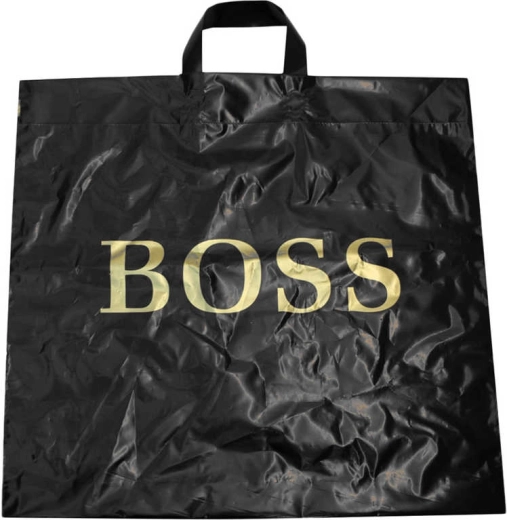 Torba zakupowa foliowa BOSS czarna 50 × 50 cm