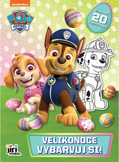 Koloruj! Psi Patrol – wielkanocne kolorowanki z naklejkami