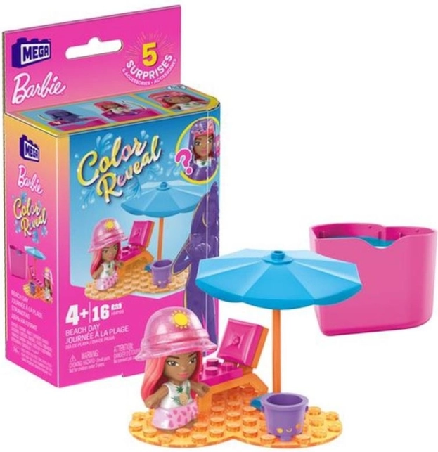 Mega Construx Barbie Color Reveal mikrolalka
