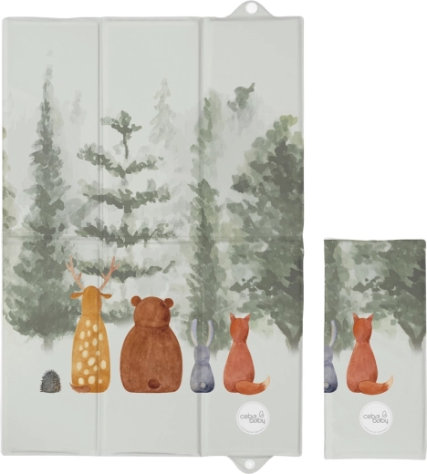 Ceba Baby podróżna mata do przewijania basic forest companions 60 × 40 cm