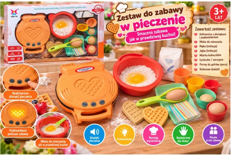 Dziecięta gofrownica z akcesoriami