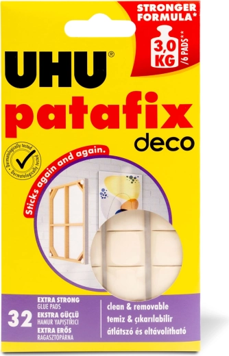Patafix Homedeco biała masa klejąca, 32 szt.