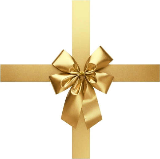 Złota dekoracyjna kokarda na drzwi 33 × 42 cm