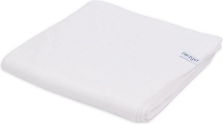 Lodger otulacz z bawełny organicznej Solid Cloud Dancer 70 × 70 cm - 1 sztuka