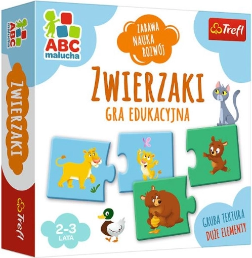 Gra Zwierzątka / ABC dla najmłodszych – edukacyjna układanka