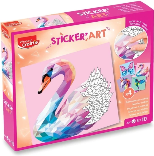 Maped kreatywny zestaw Sticker' Art – eleganckie stworzenia