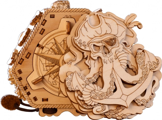 Kompas Czarnobrodego Drewniana łamigłówka