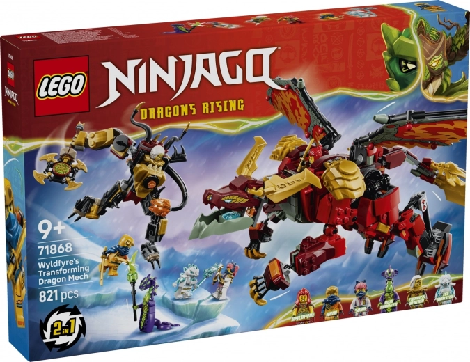 LEGO NINJAGO transformujący smoczy mech Wyldfyre