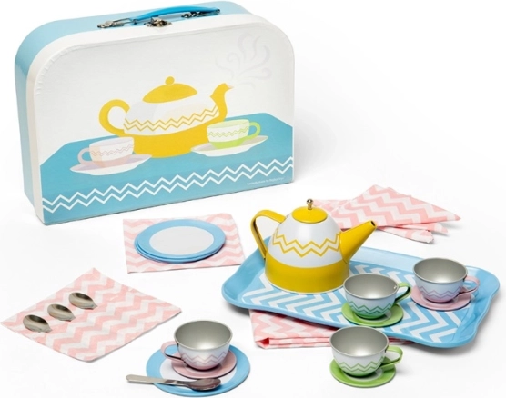 BIGJIGS TOYS zestaw do herbaty w walizeczce