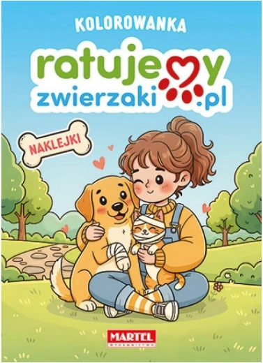 Edukacyjna kolorowanka RatujemyZwierzaki.pl z naklejkami