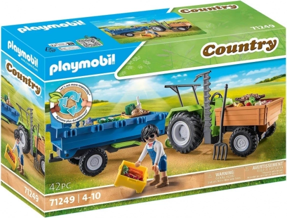 Traktor z przyczepą PLAYMOBIL