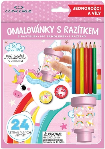 Kolorowanki ze stempelkiem CONCORDE jednorożce i wróżki