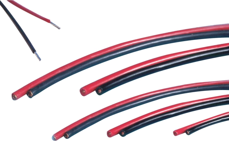 Silikonowy kabel JAMARA 0,75 mm², 100 m, czerwony