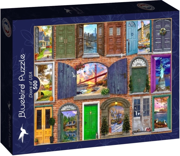 Puzzle Bluebird Drzwi do Ameryki 500 elementów