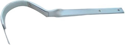 Skręcony hak do rynny 250 mm, ocynk