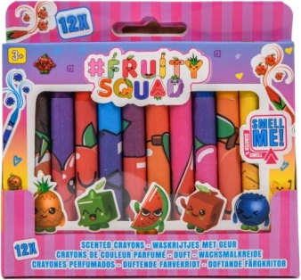 Pachnące kredki woskowe Fruity Squad 12 szt.