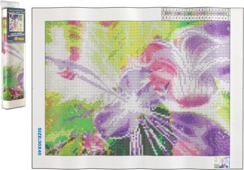 Malowanie diamentowe – magiczna skrzypaczka 30 × 40 cm