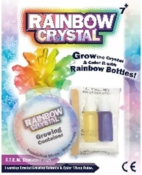 Rosnący tęczowy kryształ – zestaw naukowy dla dzieci