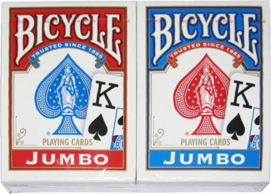 Karty do gry BICYCLE Rider Back Jumbo Index – 2 talie