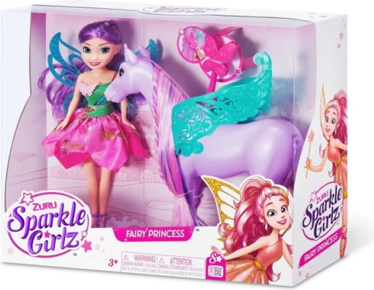 laleczka wróżka z jednorożcem 10,5 cm zestaw ZURU Sparkle Girlz