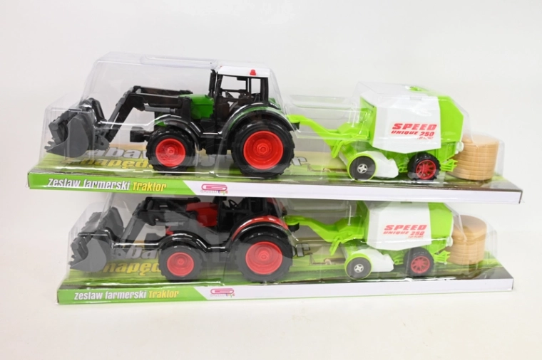 Traktor dziecięcy z maszyną rolniczą