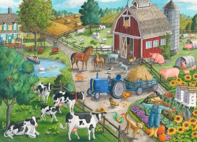 Puzzle W domu na farmie 60 elementów RAVENSBURGER