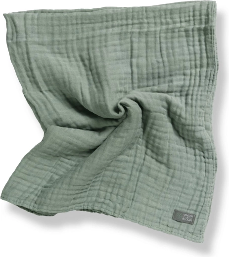Vinter & Bloom organiczny muślinowy kocyk layered jade green - 1 szt.