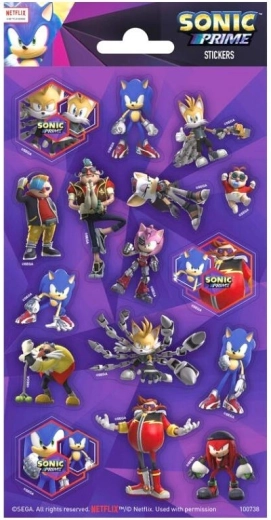 Naklejki SONIC – dekoracyjne naklejki dla fanów