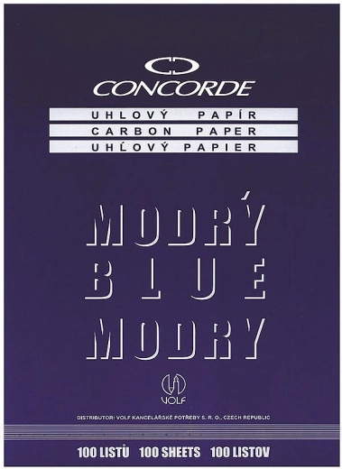 Papier kalkowy CONCORDE A4, niebieski, 100 arkuszy