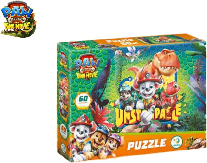 Puzzle Psi Patrol: The Dino Movie, 60 elementów, 32 × 23 cm
