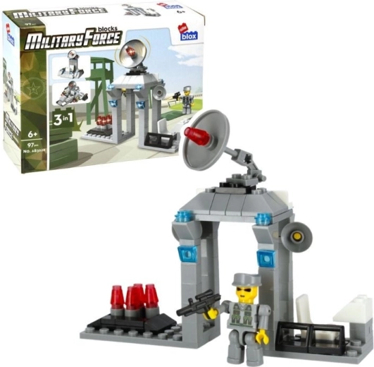 Klocki konstrukcyjne AlleBlox Military 3w1, 97 elementów