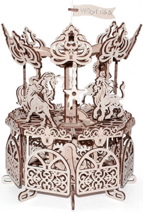 Drewniane puzzle 3D WOOD TRICK karuzela