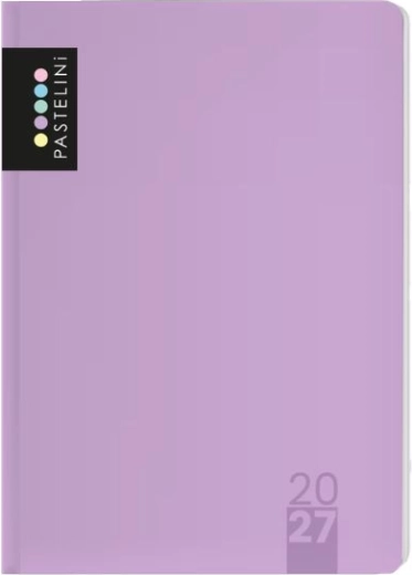 Kalendarz dzienny A5 2027 Pastelini fioletowy