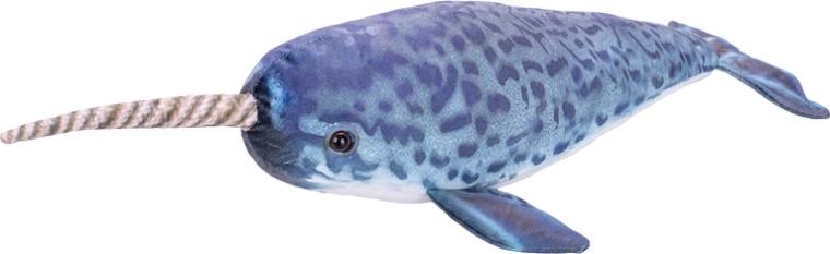 Pluszowy narwal 40 cm dla niemowląt