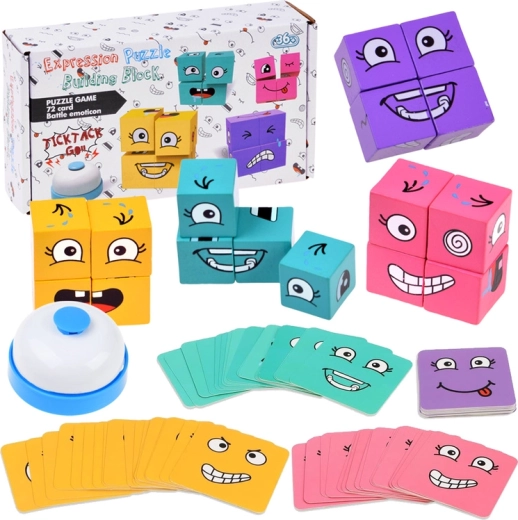 Expression Puzzle – gra spostrzegawcza polegająca na układaniu twarzy i emocji na czas