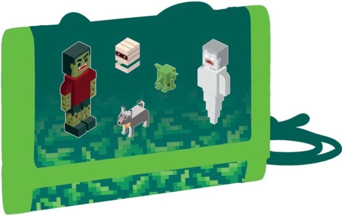 Dziecięcy materiałowy portfel PLAYWORLD ze sznurkiem i rzepem