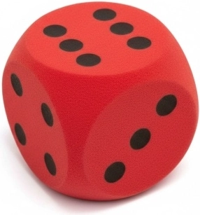 Piankowa kostka do gry 15 × 15 × 15 cm