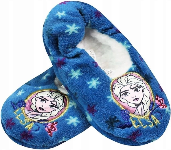 Kapcie Frozen Elsa – niebieskie z antypoślizgiem