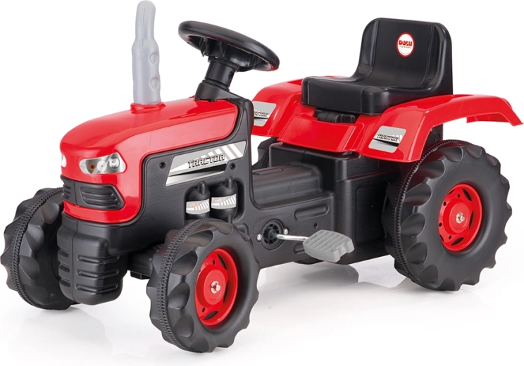 Duży czerwony traktor na pedały Dolu