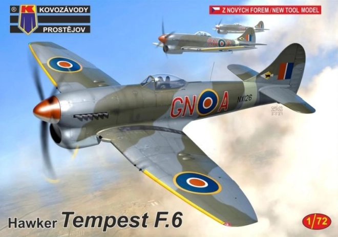 Model samolotu Tempest F.6 w skali 1/72