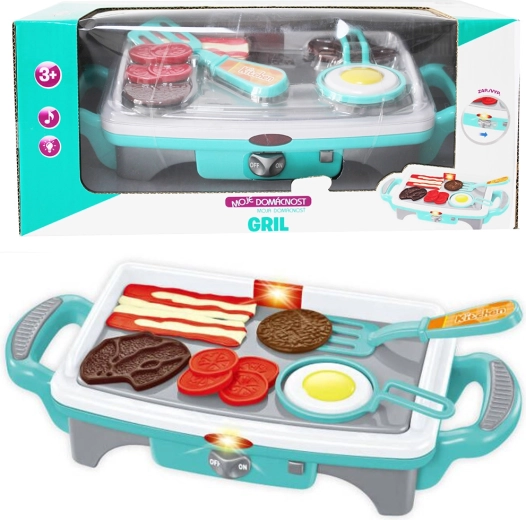 Elektryczny dziecięcy grill z akcesoriami MOJE GOSPODARSTWO DOMOWE