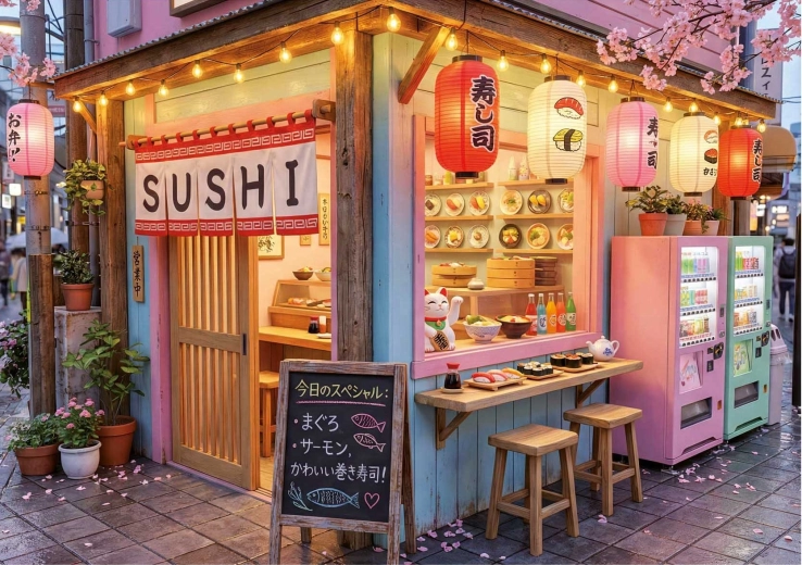 Puzzle EDUCA Sushi Kawaii 1000 elementów