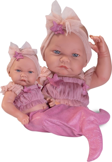 Realistyczna lalka niemowlę z całowinylowym ciałem 42 cm
