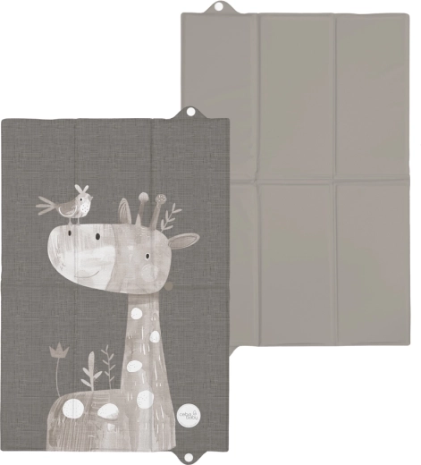 Ceba Baby składana mata do przewijania w podróży Basic Friendly Giraffe 60 × 40 cm