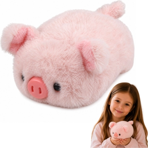 Pluszowa różowa świnka 16 cm - 1 sztuka