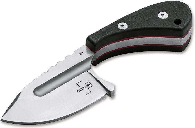 Böker Plus Sigyn – nóż na szyję z ostrzem 5 cm, G10 i pochewką Kydex