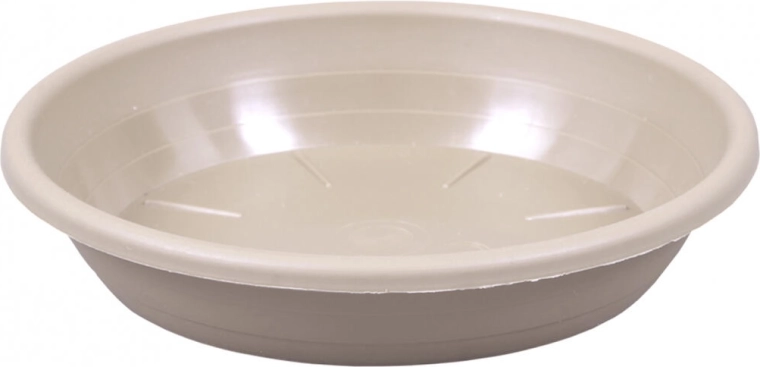 Plastowa podstawka pod doniczkę Sakura Modern 30 cm jasnobrązowa