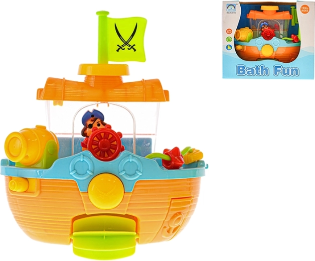 Łódka do wanny z funkcją trysku i przyssawkami 22 cm