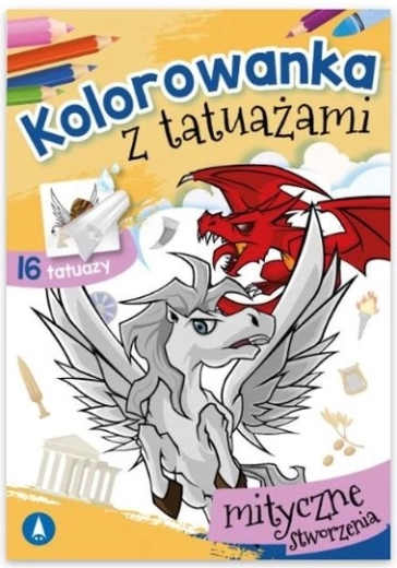 FENIKS Tattoo kolorowanki i zmywalne tatuaże – mityczne stworzenia
