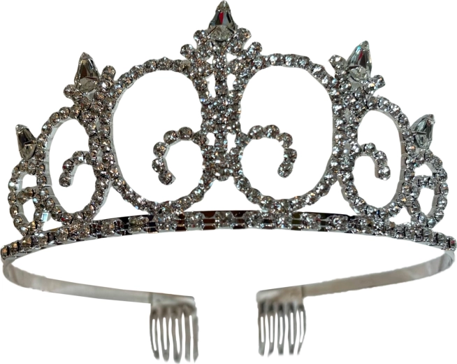 Różowa opaska Diamond Queen